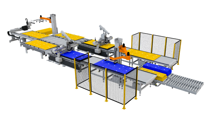Excitech -pesäkenno robotti 5 cm: n visio tarttuminen ja pinoaminen.
