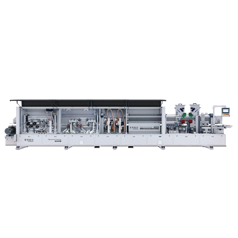 CNC-reunanauhakone palautuskuljettimella